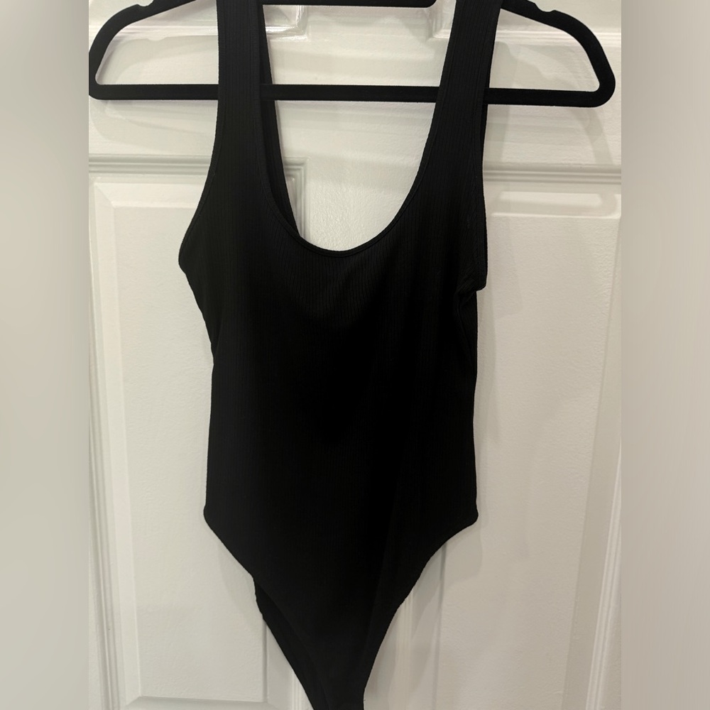 Zara Black Sleeveless Bodysuit